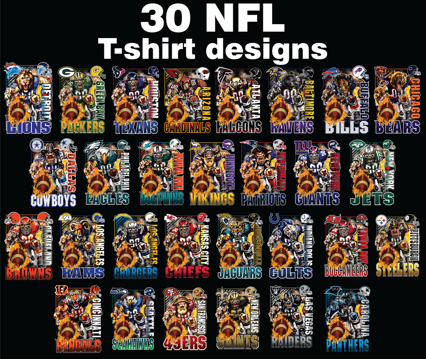 Best Selling NFL T Shirt Designs
