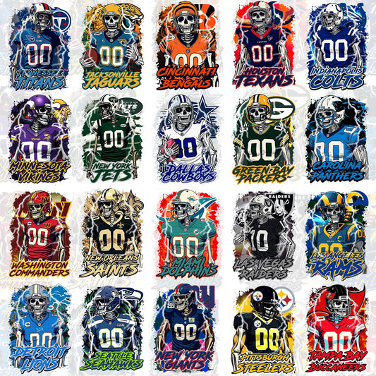 32 Skull NFL T Shirt Designs