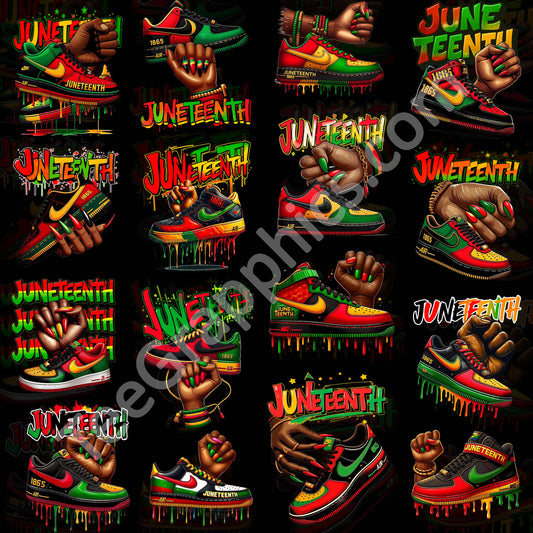 17 Juneteenth Sneaker T Shirt Designs