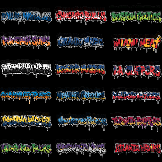 30 Graffiti Style NBA T Shirt Deisgns