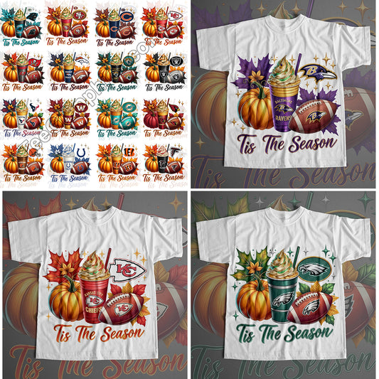 32 Tis The Season NFL T Shirt Deisgns