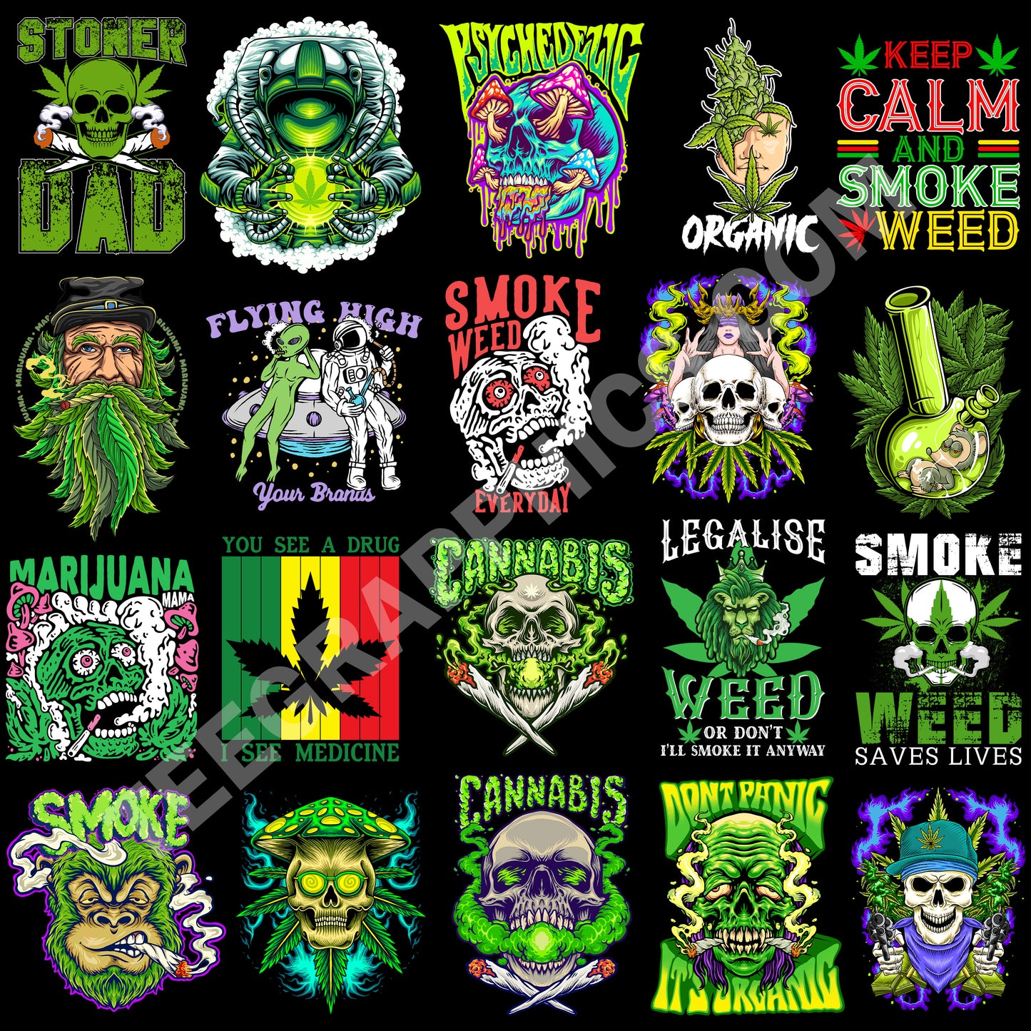 140 Bestselling Weed T Shirt Designs