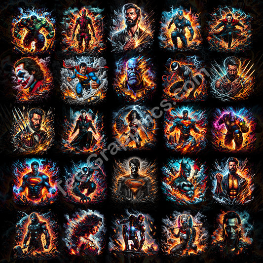 100Halftone Marvel Avengers T Shirt Designs