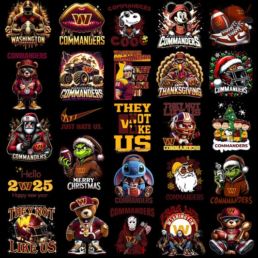 50 Washington Commanders T Shirt Designs
