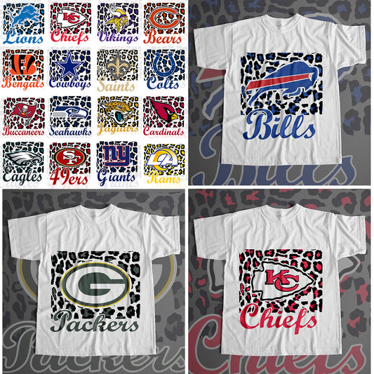 32 NFL Leopard Print Designs PNG