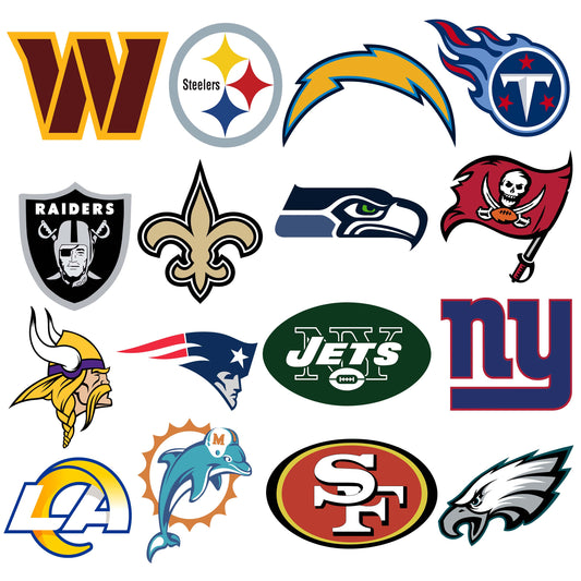 32 NFL Team Logo Designs
