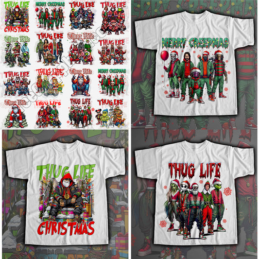 20 Thug Life Christmas T Shirt Deisgns
