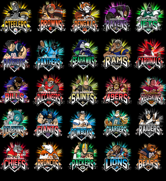 32 Exclusive NFL Mascot T Shirt Designs