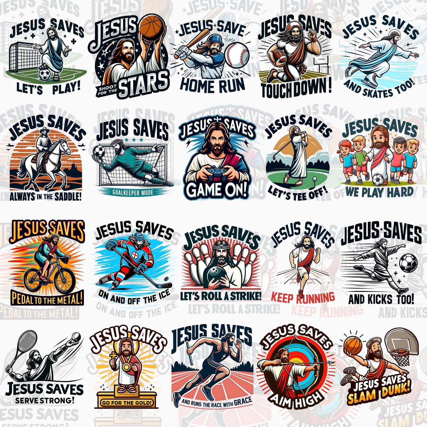 20 Jesus Sport T Shirt Designs