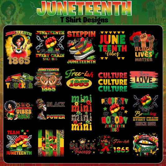 Juneteeth T Shirt Designs vol2