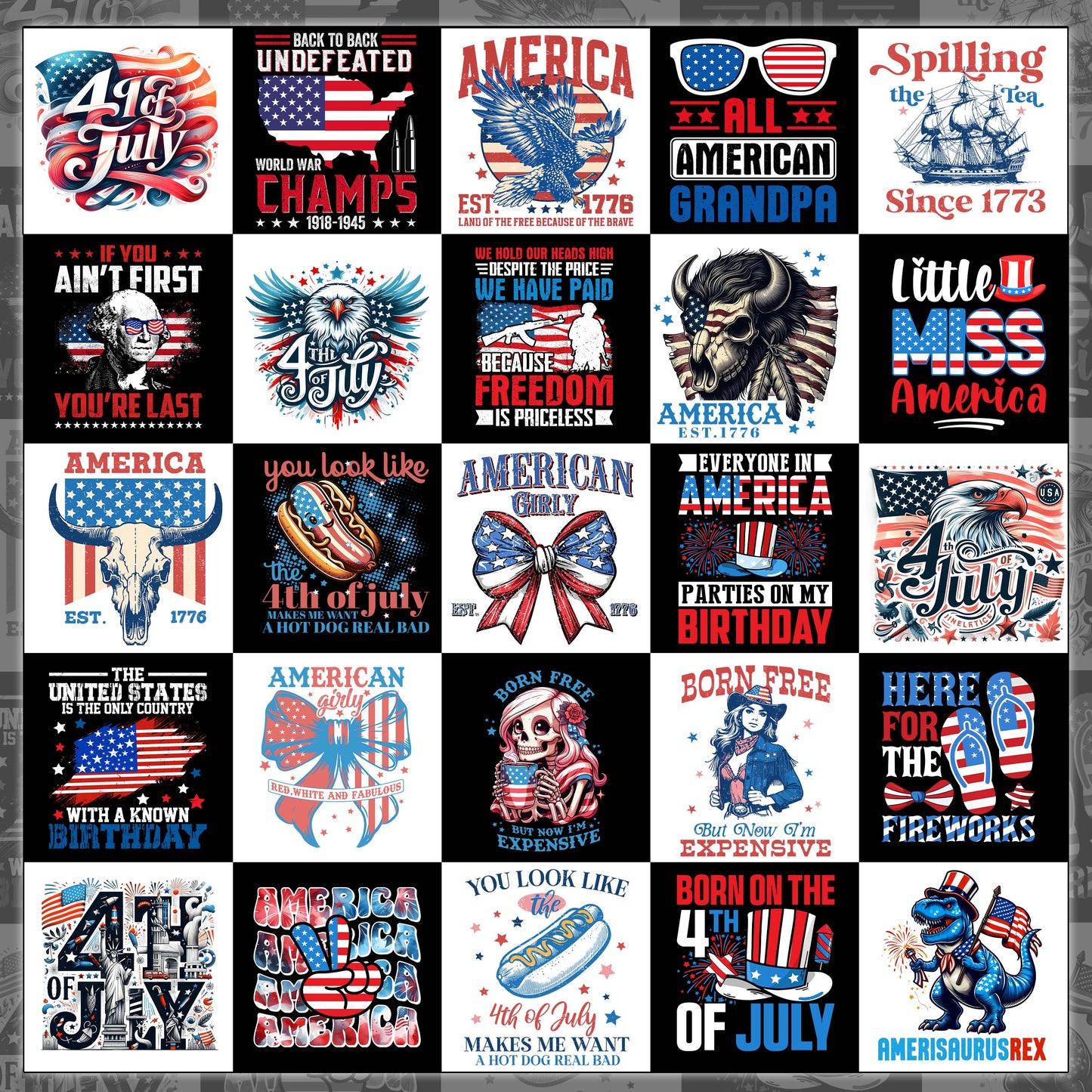 4th July T Shirt Designs