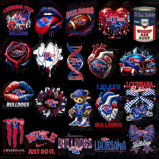 20 Louisiana Tech Bulldogs T Shirt Designs