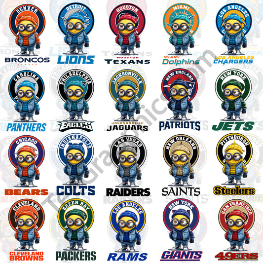 Minion NFL T Shirt Desiigns