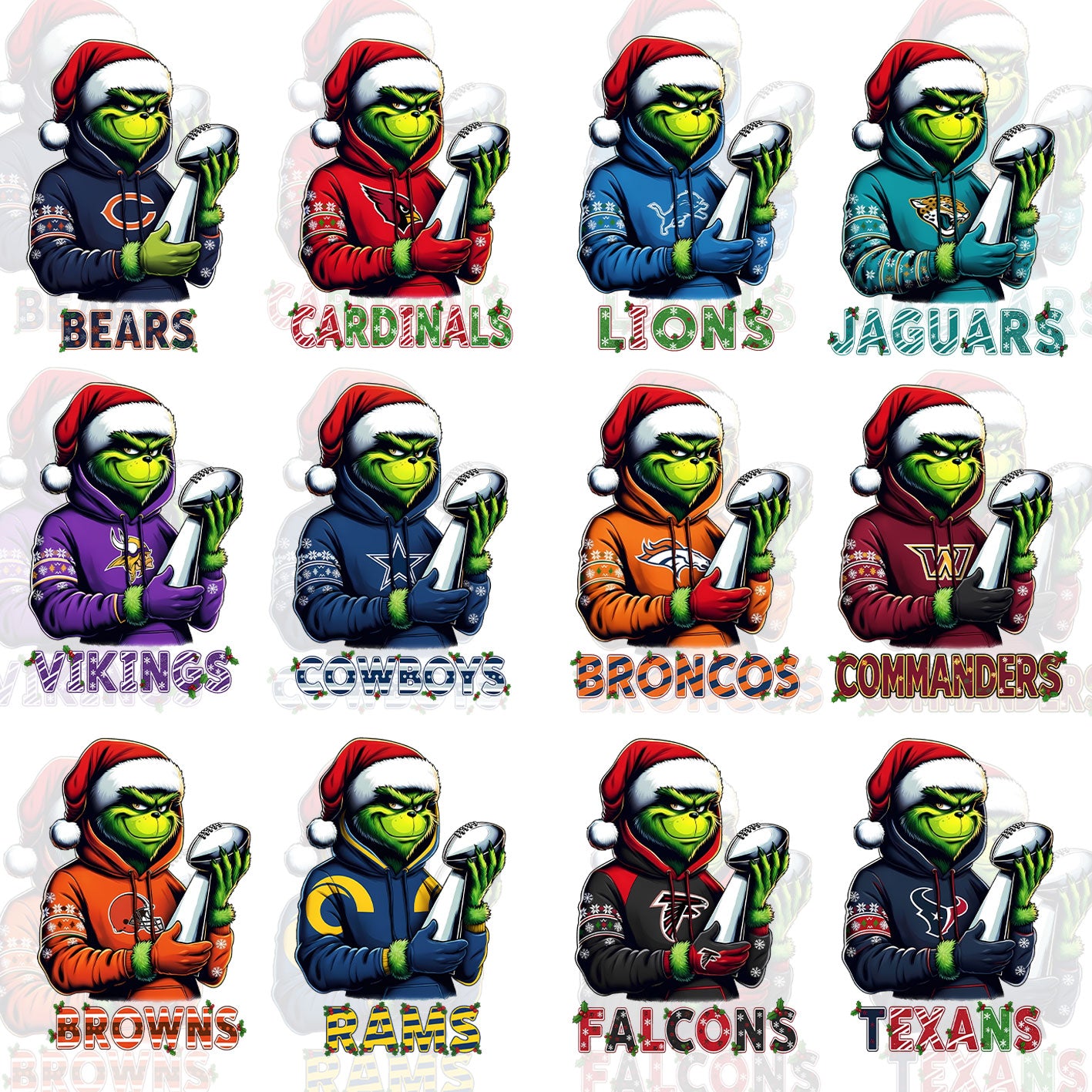 32 Grinch NFL T Shirt Designs Vol4