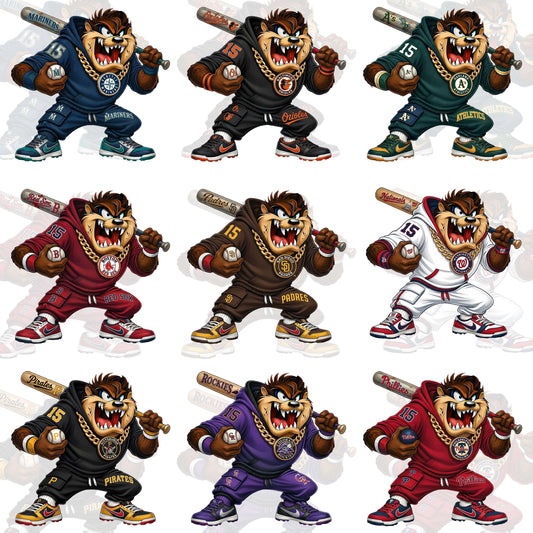 30 Tasmanian MLB T Shirt Designs