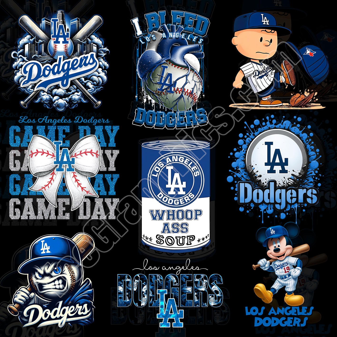 12 Los Angles Dodgers T Shirt Designs