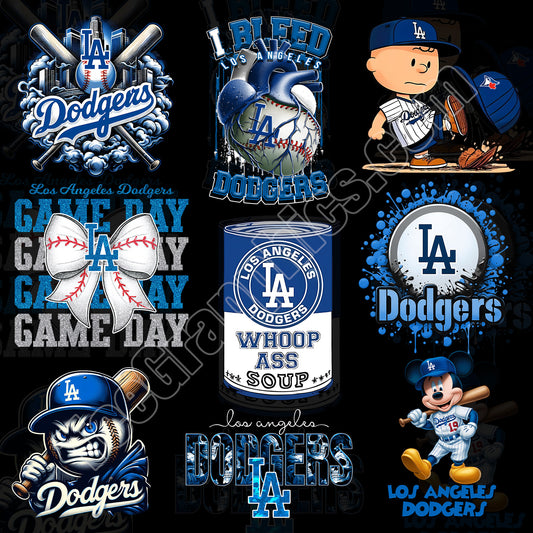 12 Los Angles Dodgers T Shirt Designs