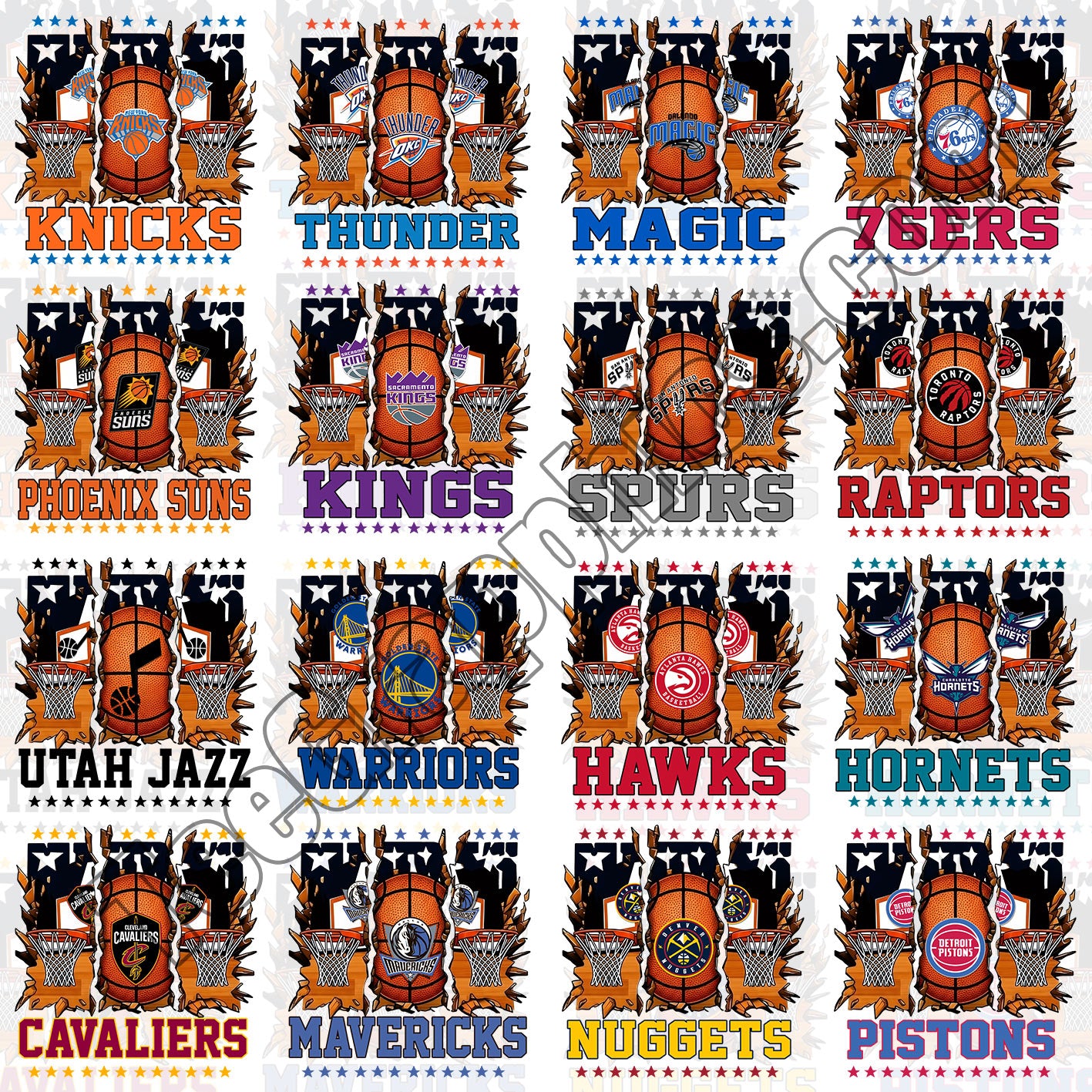 30 Broken Ball NBA T Shirt Designs