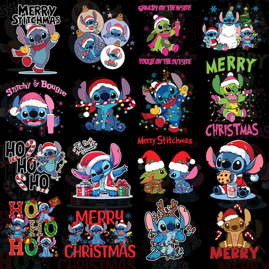 30 Stitch Christmas T Shirt Deisgns