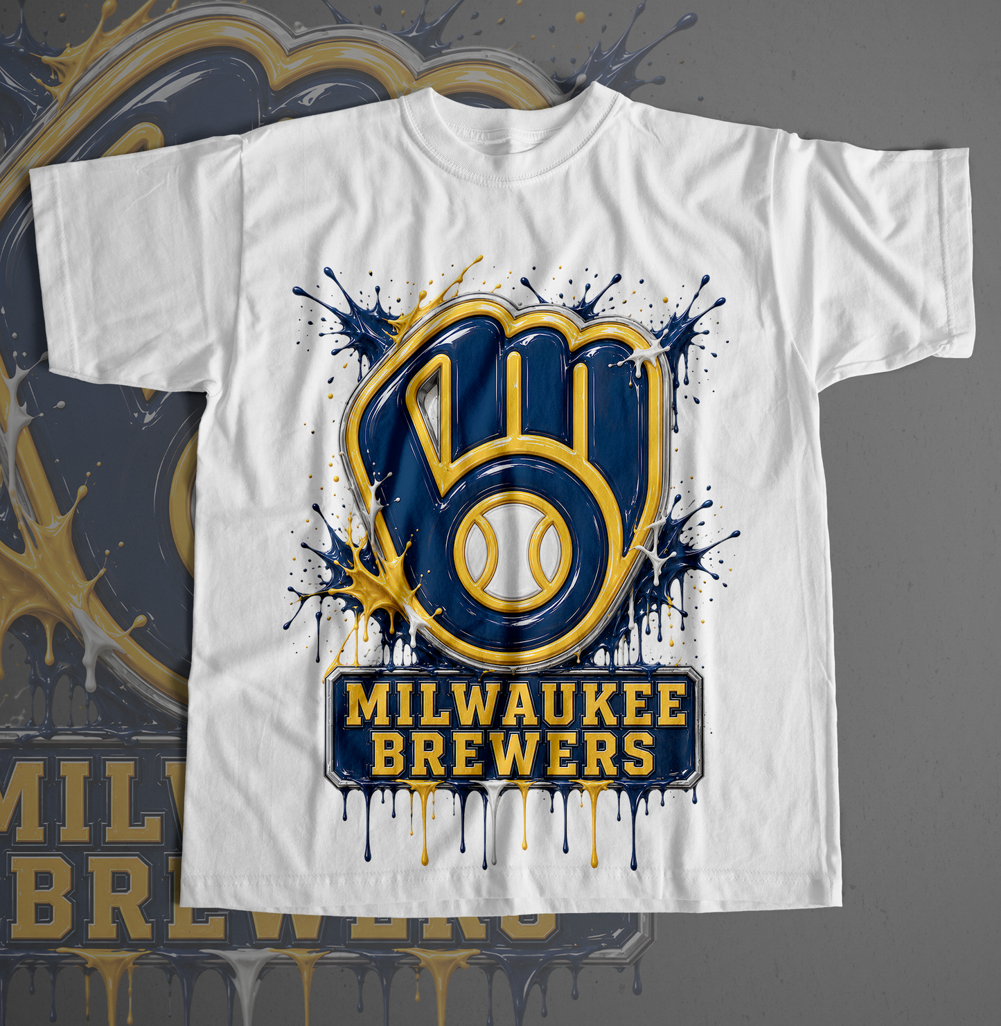 30 MLB Paint Splash T Shirt Designs