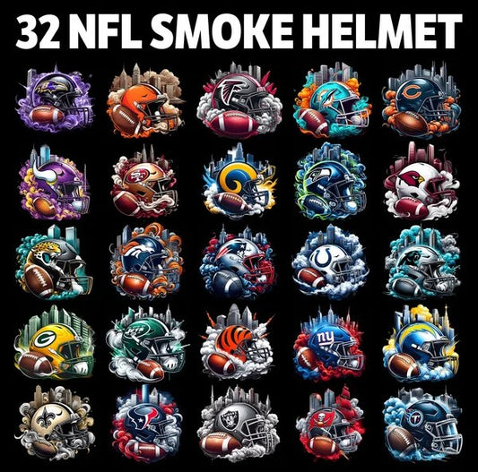 32 NFL Smoke  T shirt Designs